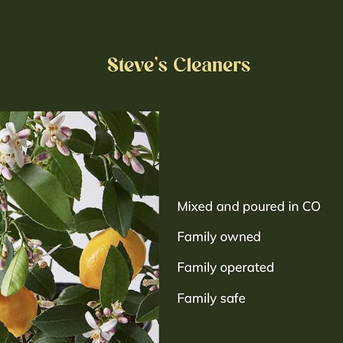 Steve's Cleaners, Multi-Use Spray, Fresh Lemon Scented, Lemon Essential Oil, Biodegradable, 10fl oz (Pack of 3)