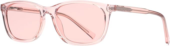 FL-Rose Tinted Blue Light Blocking Glasses for Migraine, Light Sensitivity, Photophobia & Fluorescent Glare JF6238