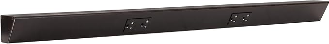 Task Lighting TR Series Angle Power Strip, 36 inch, 2 Dual Receptacles, Black