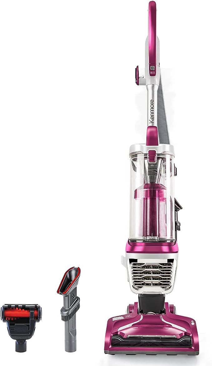 Kenmore DU5092 Bagless Upright Vacuum, Wine, Lift-up Design | 2-Motor Power Suction, Hair Eliminator Brushroll, Pet Handi-Mate, 2L Capacity