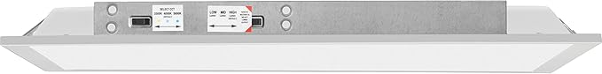 Lithonia Lighting CPX 2x2 LED Flat Panel Light, 2 Ft. x 2 Ft. LED Light Panel, Ceiling Lighting Fixture, 2500/3200/4000 Adjustable Lumens, 3500K/4000K/5000K Switchable CCT, Smooth Satin Lens, White