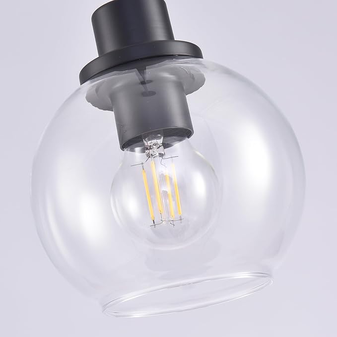 Pendant Lamp with Glass Shade, Modern Antique Brass Pendant Lights,Hanging Light Vintage Glass Shade, Island Light Pendant Light Fixture for Bedroom Living Room Kitchen