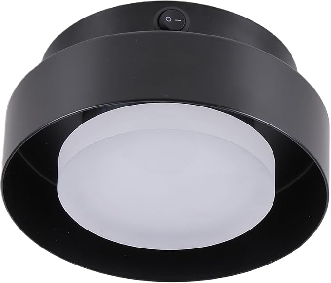 12V RV LED Interior Ceiling Light Fixture with in-Built LED, 12V RV Interior Light Fixture with On Off Switch for RV Motorhome Camper Trailer, Acrylic Shade, 5W, 400Lumen
