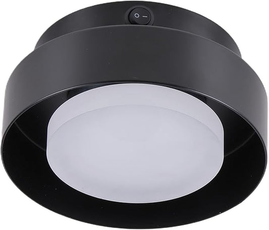 12V RV LED Interior Ceiling Light Fixture with in-Built LED, 12V RV Interior Light Fixture with On Off Switch for RV Motorhome Camper Trailer, Acrylic Shade, 5W, 400Lumen
