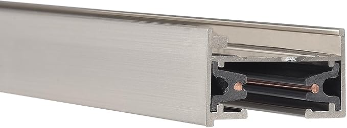 WAC Lighting LT8-BN 120VL Track Single Circuit, Brushed Nickel