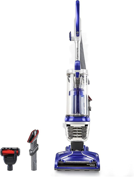 Kenmore DU5080 Bagless Upright Vacuum Lift Cleaner 2-Motor Power Suction with HEPA Filter, 3-in-1 Combination Tool, Pet Handi-Mate for Carpet, Hard Floor, 2 Liters, Navy