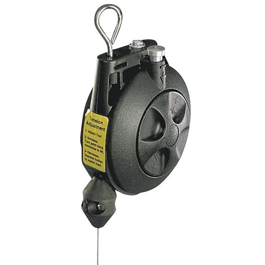 Hubbell Workplace Solutions GR62410005 BD-05 Tool Balancer, Molded ABS Housing, 6' Long Galvanized Steel Aircraft Cable, Min/Max Capacity 3.0-5.0 lb.