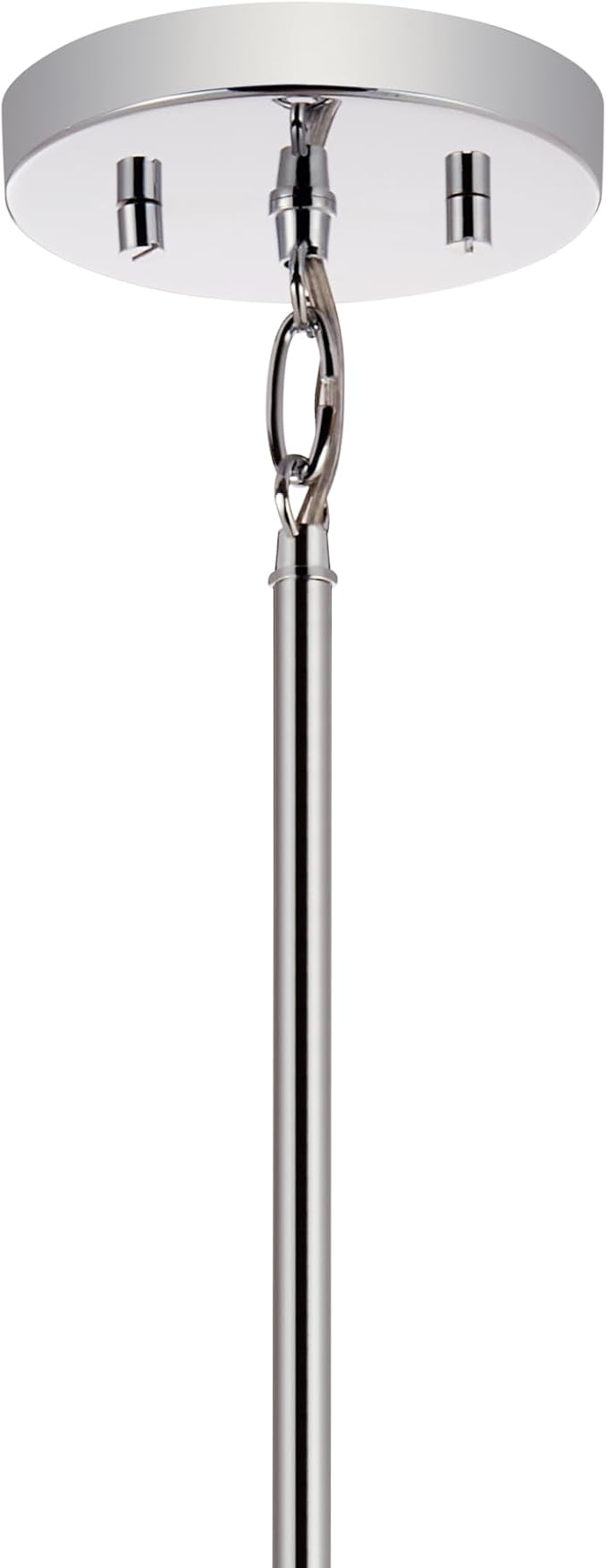 Kichler Madden 1-Light Mini Pendant Light Fixture with Clear Glass in Chrome, Kitchen Island Hanging Light Ceiling Mount for Bathroom or Kitchen (7" x 15"), 52725CH