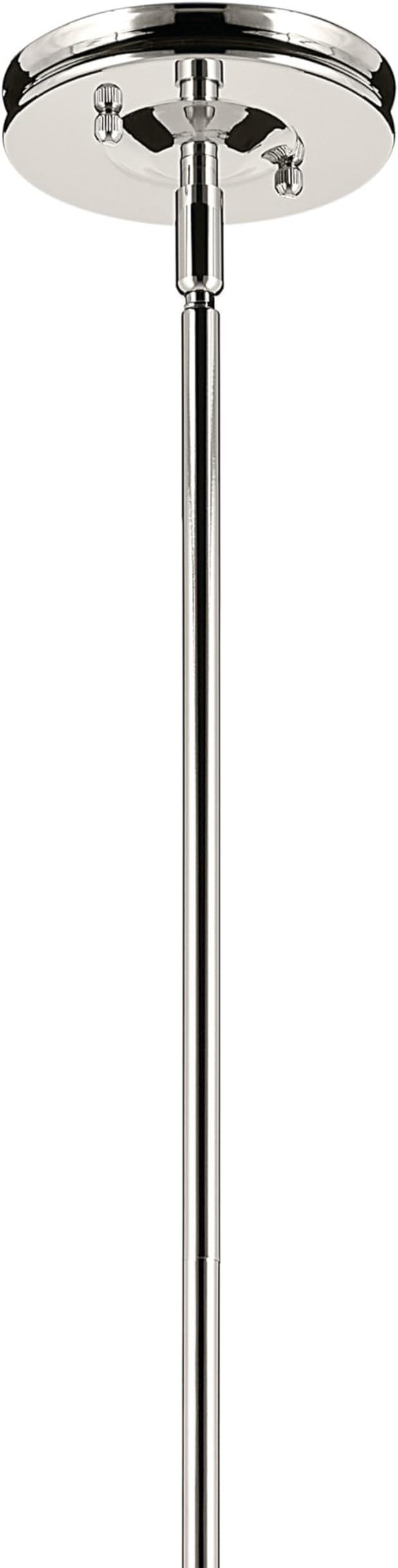 Kichler Laria 1-Light Pendant Light Fixture with Opal Glass in Polished Nickel, Kitchen Island Hanging Light for Updated Traditional Spaces (14.5" x 10.5"), 52774PM