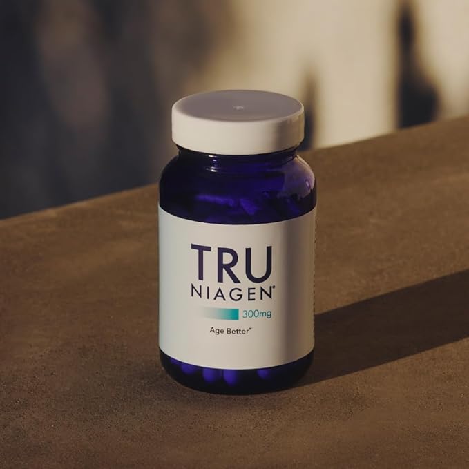 TRU NIAGEN Patented NAD Supplement for Brain Function, Anti Aging & Cell Regeneration, 300mg Niagen, 90 Servings | Supports Cellular Energy, Muscle | Nicotinamide Riboside (NR) Take 1 Daily | 1 Bottle