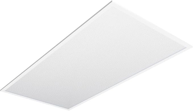 Lithonia Lighting CPX 2x4 LED Flat Panel Light, 2 ft. x 4 ft. LED Light Panel, Ceiling Lighting Fixture for Shop Lighting, 4000 Lumens, 4000K Cool White, A12 Prismatic Lens, White