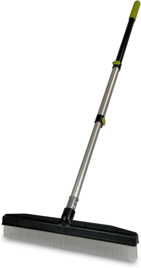 Room Groom Carpet Rake and Groomer with Telescoping 54 Inch Adjustable Handle, Portable Design, Carpet Brush Ideal for Pet Hair, Refreshing High Pile Carpets, Rugs, and Artificial Turf