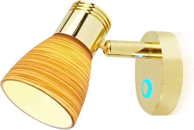 THALASSA Small 12V Boat Reading Lights - RV Interior Bedside Lights with Adjustable Warm White Brightness & Touch Switch, Surface-Mounted on Camper Motorhome Caravan Indoor 2.55“Diameter Light Base