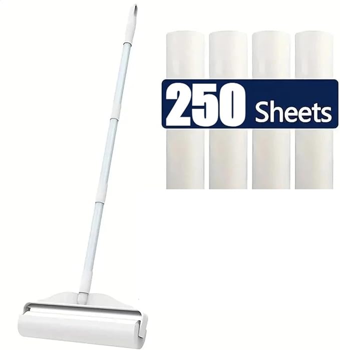 Dust Removal Roller Lint Remover Long and Short Use Detachable Cross Tear Home Extended Paper