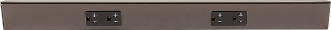 Task Lighting TR Series Angle Power Strip, 24 inch, 2 Dual Receptacles, Bronze