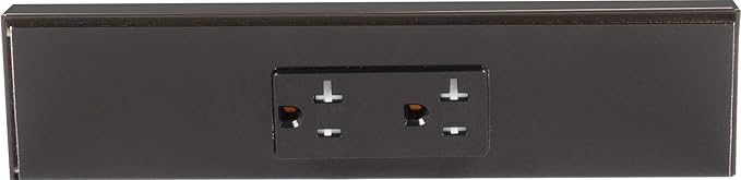 Task Lighting TR Series Angle Power Strip, 9 inch, 1 Dual Receptacles, Black