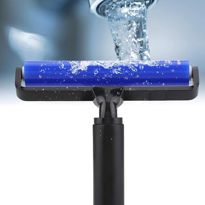 8 Inch Silicone Manual Roller Anti-Static Cleaner Tool, Under the Action of Static Electricity, Small Impurities Will be Adsorbed on the Drum 8"
