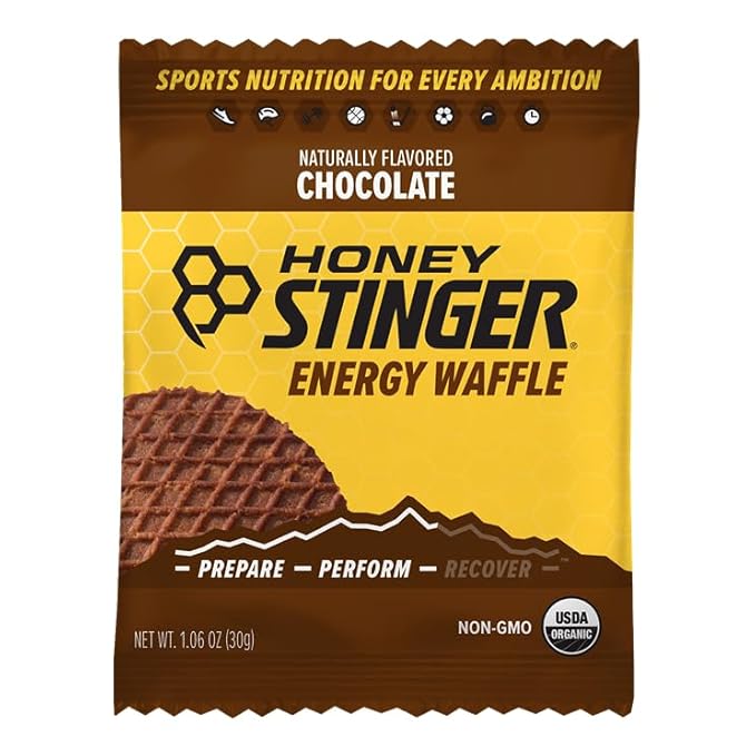 Honey Stinger Organic Chocolate Waffle, Energy Stroopwafel for Exercise, Endurance and Performance, Sports Nutrition for Home & Gym, Pre and Post Workout, 16.96 Ounces (Pack of 16)
