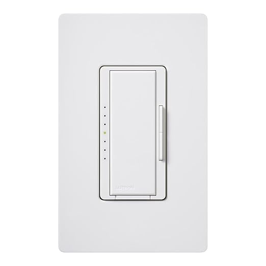 Lutron Maestro LED+ Dimmer Switch for Dimmable LED, Halogen and Incandescent Bulbs, 150W/Single-Pole or Multi-Location, MACL-153M-WH, White (8-Pack)