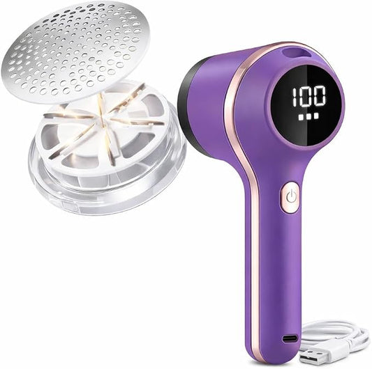 Fabric Shaver Lint Remover for Clothes Led Display 3 Speed Rechargeable Portable Type C 2000mah Battery Fabric Ball Shaver Electric Lint Remover for Clothes Furniture Extra Blade (Multicolor)
