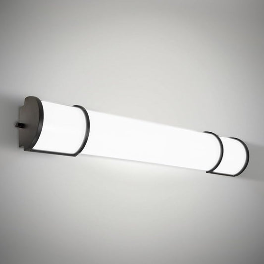 ASD LED 36" Vanity Flush Mount Light Fixture, Linear Bathroom Lighting Bar | 3CCT, Dimmable, Energy Star, ETL Listed | 30W 2650LM 3000-5000K 120V | Long Tube Bath Wall Sconce Over Mirror | Black