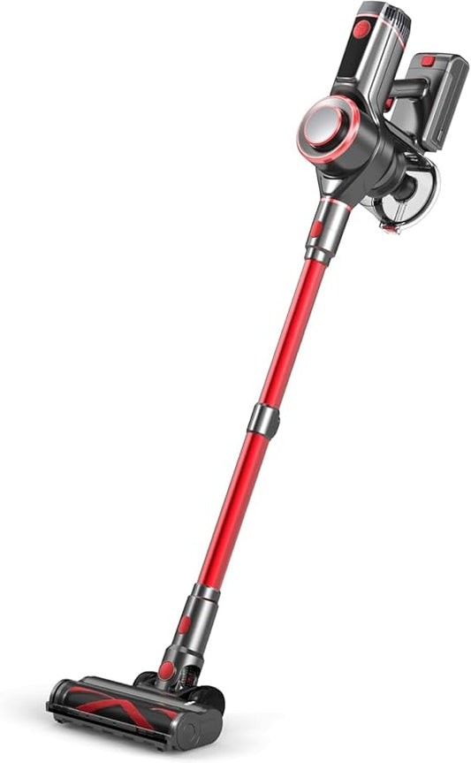 Cordless Vacuum Cleaner, 600W 45KPA Dual Motor Vacuum for Home with AI Auto Suction,70Min Runtime,Stick Vacuums with Self-Standing Design,LED Headlights,for Carpet,Hardwood Floors,Pet Hair,Tile