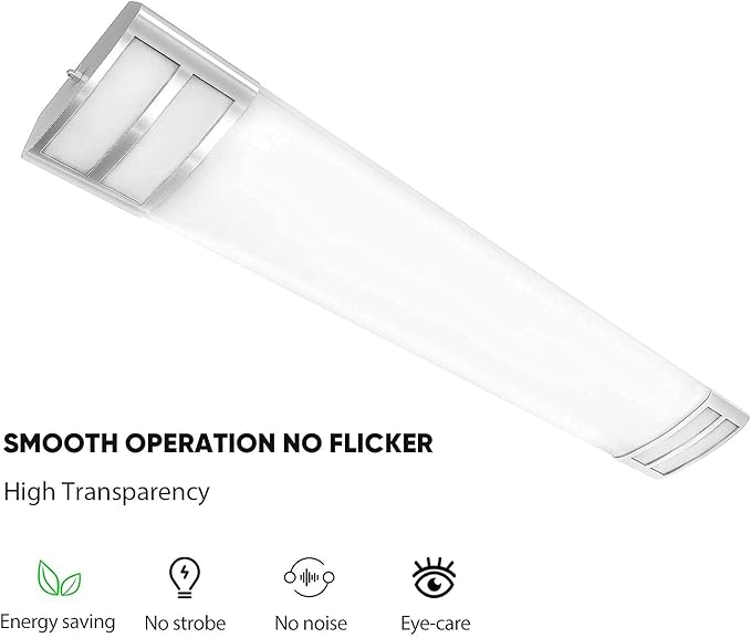 ANTLUX 4ft LED Flush Mount Linear Lights 40W 4500lm Kitchen Light Fixtures, 4000K, 4 Foot led Kitchen Ceiling Light fixtures for Living Room, Laundry, Replace for Fluorescent Version 2 Pack