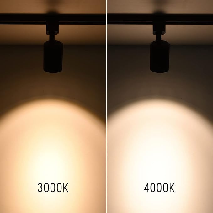 mirrea 12 Pack LED Track Lighting Heads Compatible with Single Circuit H Type Rail Ceiling Spotlight for Accent Task Wall Art Exhibition Lighting 6.5W 4000K Neutral White 24° Black Painted