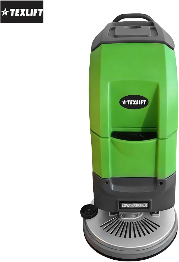 Walk-Behind Commercial Floor Scrubber Machine, 21″ Cleaning Width, 24V Battery Powered Scrubber Dryer with 16 Gal Tanks for Warehouse, Retail & Facility Cleaning (US-TX-SC21)