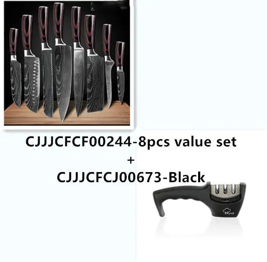 Ensemble Spécial Menuisier Set de 6 pièces Set de 8 pièces Couteau Couteau de Chef Couteau de cuisine Couteau de cuisine