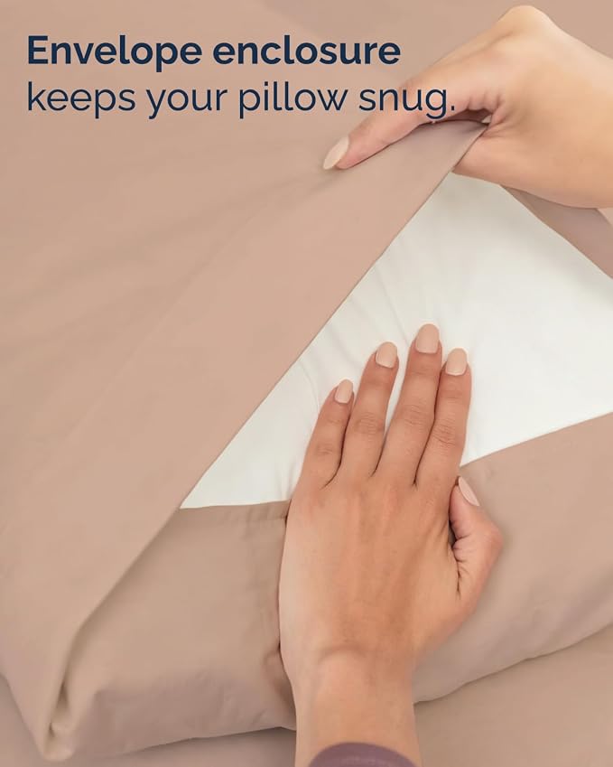 Twin 4 Piece Sheet Set - Comfy Breathable & Cooling - Ultra Soft Hotel Luxury Bedding Set with 8-16 Inch Deep Pockets - 1 Flat & 1 Fitted Sheet & 2 Pillowcases - Cozy, Wrinkle Free & Easy Care - Mauve
