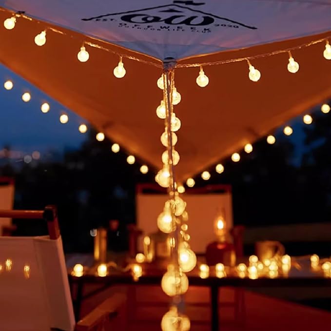 GTSYDING Bubble Globe String Lights USB Powered, 19.6 FT 40 LEDs 8 Modes Waterproof Hanging Crystal Ball Fairy Lights Remote for Indoor Bedroom Patio Party Decorations, Warm White