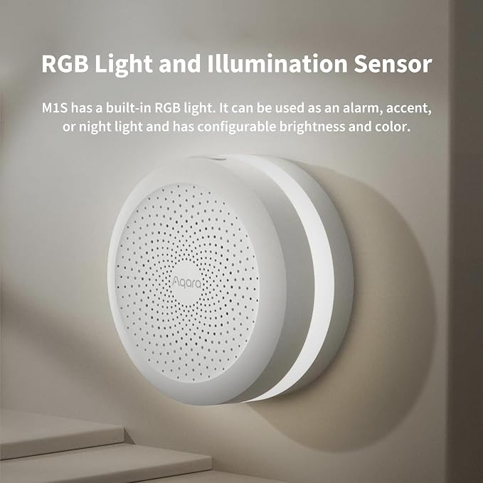 Aqara Hub M1S Gen 2, Zigbee 3.0 Gateway, Smart Home Bridge for Alarm System | 2.4 GHz Wi-Fi Required, Not Support Wi-Fi 6, Remote Monitor & Control, Home Automation, Supports Apple HomeKit, Alexa, Google