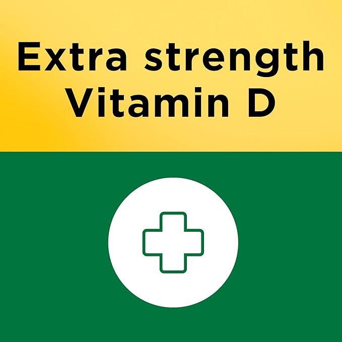 Nature Made Vitamin D3 5000 IU (125 mcg) Softgels, Extra Strength Vitamin D Supplement for Bone and Immune Health Support, 360 Count, 360 Day Supply