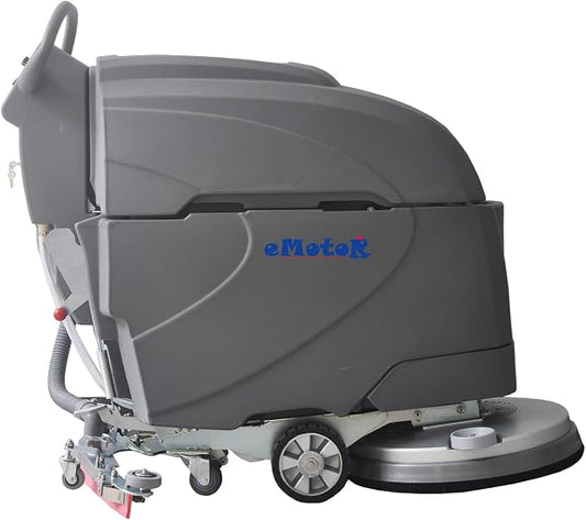 Emotor Self-Propelled Automatic Commerical Floor Scrubber Machine, Tile Floor Cleaning Machine - 20" Brush with 33" Squeegee-14.5 gal Tank for Shopping Mall/Warehouse/Hospital/Airport