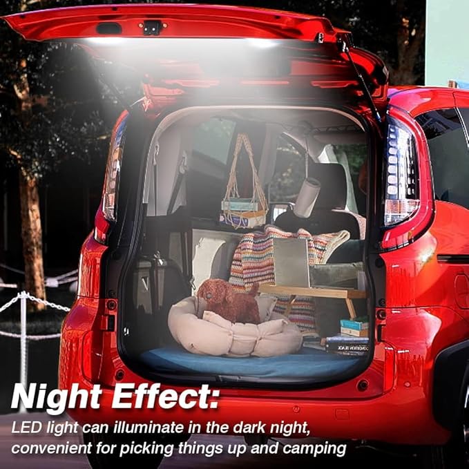 Powerty LED Lights for Toyota Sienna 2021-2025 2026, Cargo Lamps Decorative Atmosphere Lamp for Toyota Sienna Accessories Trunk Ceiling Lighting 2 PCS