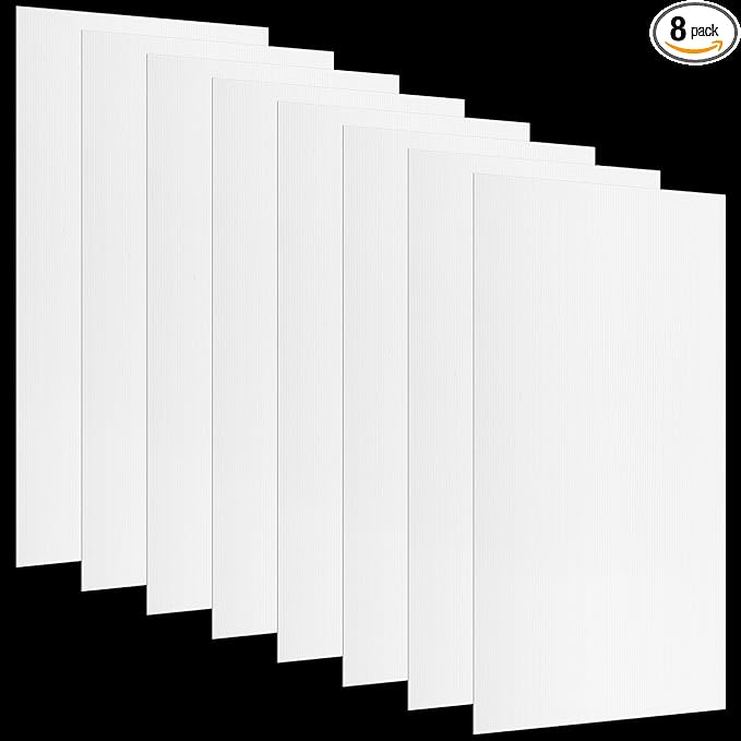 Pushglossy 8 Pack 22.5" x 46.5" x 0.2" Fluorescent Light Covers Classroom Office Diffuser Panels Cuttable for 2x4ft Drop Ceiling Light Polycarbonate Replacement Cover for Hospitals Home (Milky White)