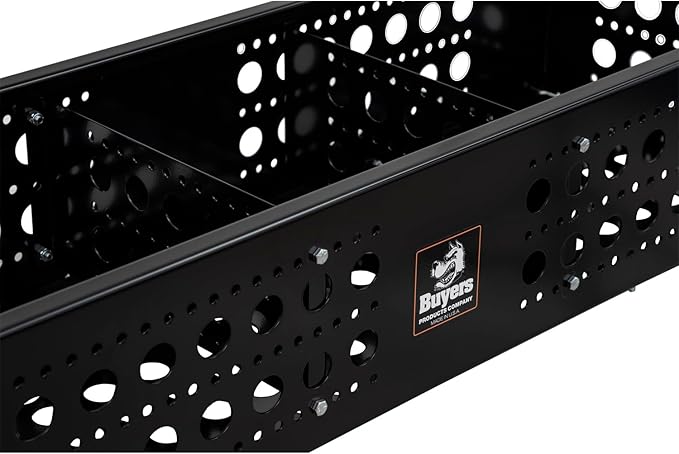Buyers Products LT44 Multipurpose Storage Basket, Open Top Tool Storage for Landscaping Trailers, Trucks, and Flatbed Trailers, Service Body Trucks and Recreational Vehicles, UTV/ATV Storage