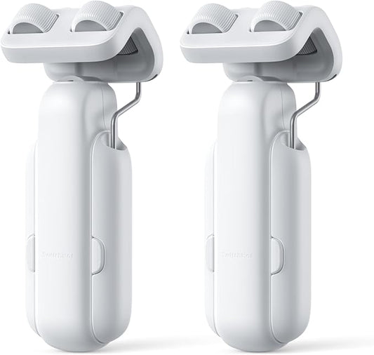 SwitchBot 2025 Automatic Curtain Opener 3 Rod-Bluetooth Remote Control, WiFi&APP Control, Upgraded High-Performance, Add Hub to Work with Alexa, Google Home, HomeKit via Matter(2025 Curtain Opener*2)