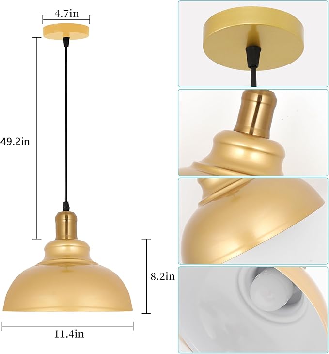 Battery Operated Pendant Lights 2 Pack,Rechargeable Pendant Light with Remote,Gold Pendant Light Fixtures for Kitchen Island,Modern Industrial Hanging Lights for Dining Room Hallway Entryway