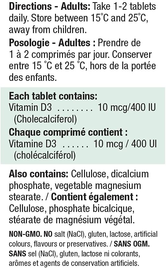 Jamieson Vitamine D Complément Alimentaire 90 Comprimés