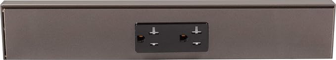 Task Lighting TR Series Angle Power Strip,12 inch, 1 Dual Receptacle, Bronze