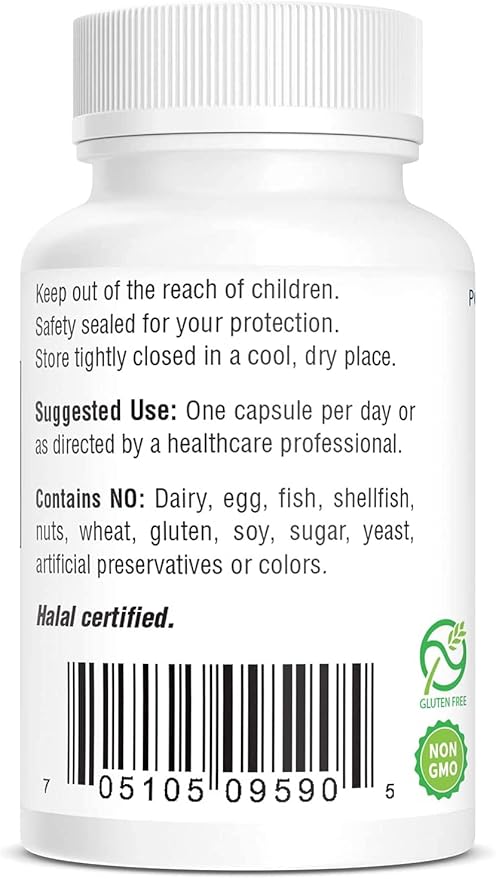 Bio-Tech Pharmacal B2-400, 100 gélules – Supplément entièrement naturel – Favorise la clarté et la productivité – Sans produits laitiers, poisson, gluten, arachides, crustacés, OGM et soja – Sans colorants artificiels