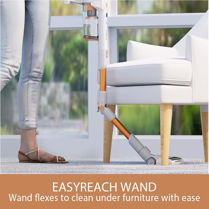 Kenmore DS4030.01 CSV Upgrade Cordless Stick Vacuum, Orange | Lightweight, EasyReach Wand, HEPA Filter, LED Headlight, Converts to Handheld, For Hardwood