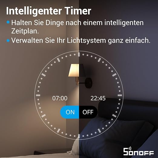 SONOFF ZBMINIR2 Zigbee Smart Switch, Zigbee 3.0 Lict Switch, Compatible with Alexa & Google Home, Zigbee Hub Required, Neutral Line Required