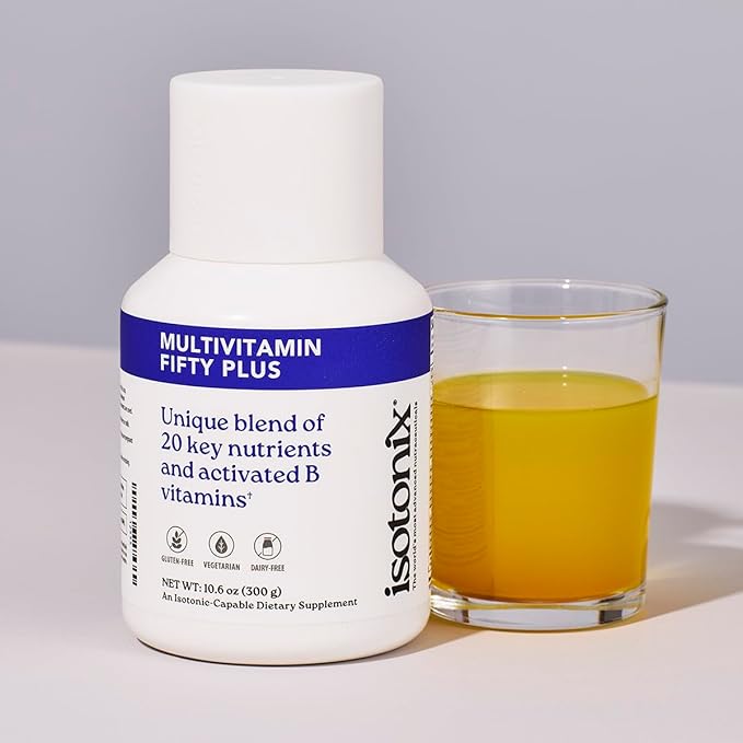 Isotonix Multivitamin Fifty Plus – Daily Multivitamin for Adults 50+ with B-Vitamins, Antioxidants, and Essential Nutrients for Bone, Heart, and Cognitive Health