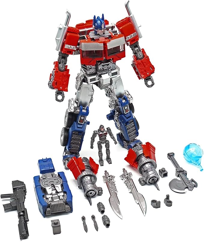 WAIKYTOY Deformation Toys, Deformation Robot Toy Action Figure 7.9 Inches with Accessories, Suitable for Ages 6 and Up for Kids Boys and Girls
