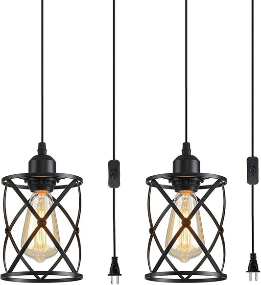 Farmhouse Pendant Lighting,Chandelier Industrial Pendant Light, Modern Kitchen Island Lights Fixtures Ceiling Hanging Dining Room Living Room
