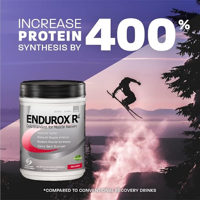 PacificHealth Endurox R4, Post Workout Recovery Drink Mix with Protein, Carbs, Electrolytes and Antioxidants for Superior Muscle Recovery, Net Wt. 2.29 lb., 14 Serving (Chocolate)