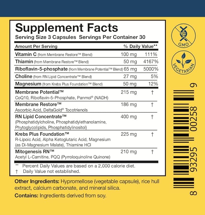 Researched Nutritionals 男女用ビタミン - 最適化されたエネルギーデュオ - 副腎サポートとミトコンドリアサプリメントで最適な細胞エネルギーを促進 - ATP 360 & Multi-Plex
